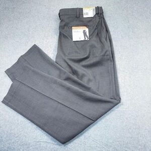 NWT Savane Dress Pants mens Size 40x32  Gray Stretch Performance Comfort Waist